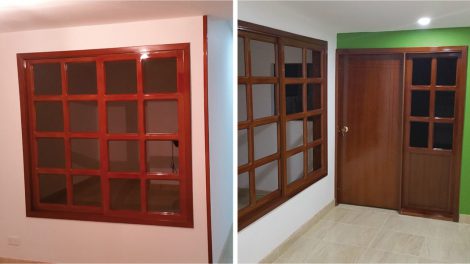 Acabados, pintura, drywall y carpintería en madera.