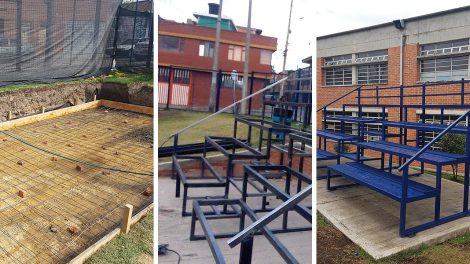 Estructura metálica para graderías