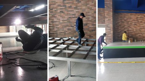 Estructura metálica para tarimas